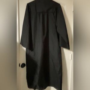 Black Graduation Gown 5’4” — 5’6” Worn Once!
